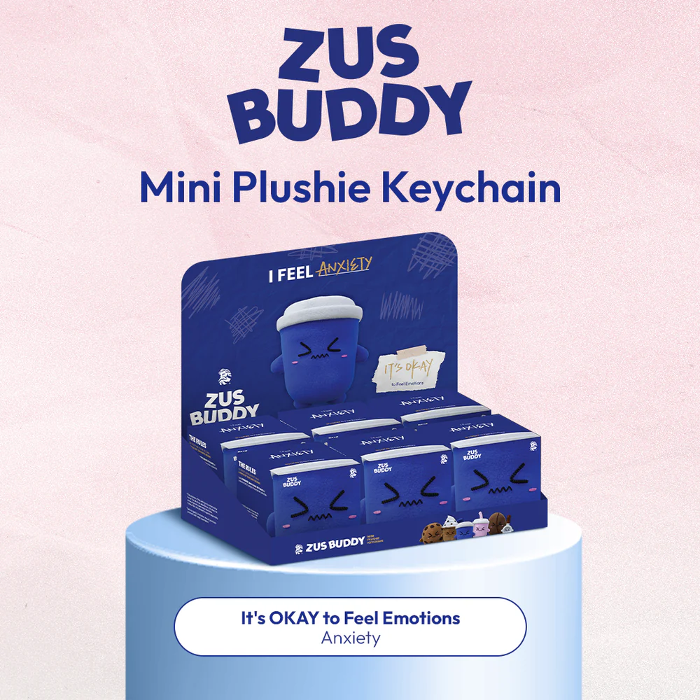 ZUS Buddy Mini Plushie Keychain (It's Okay To Feel Emotions)