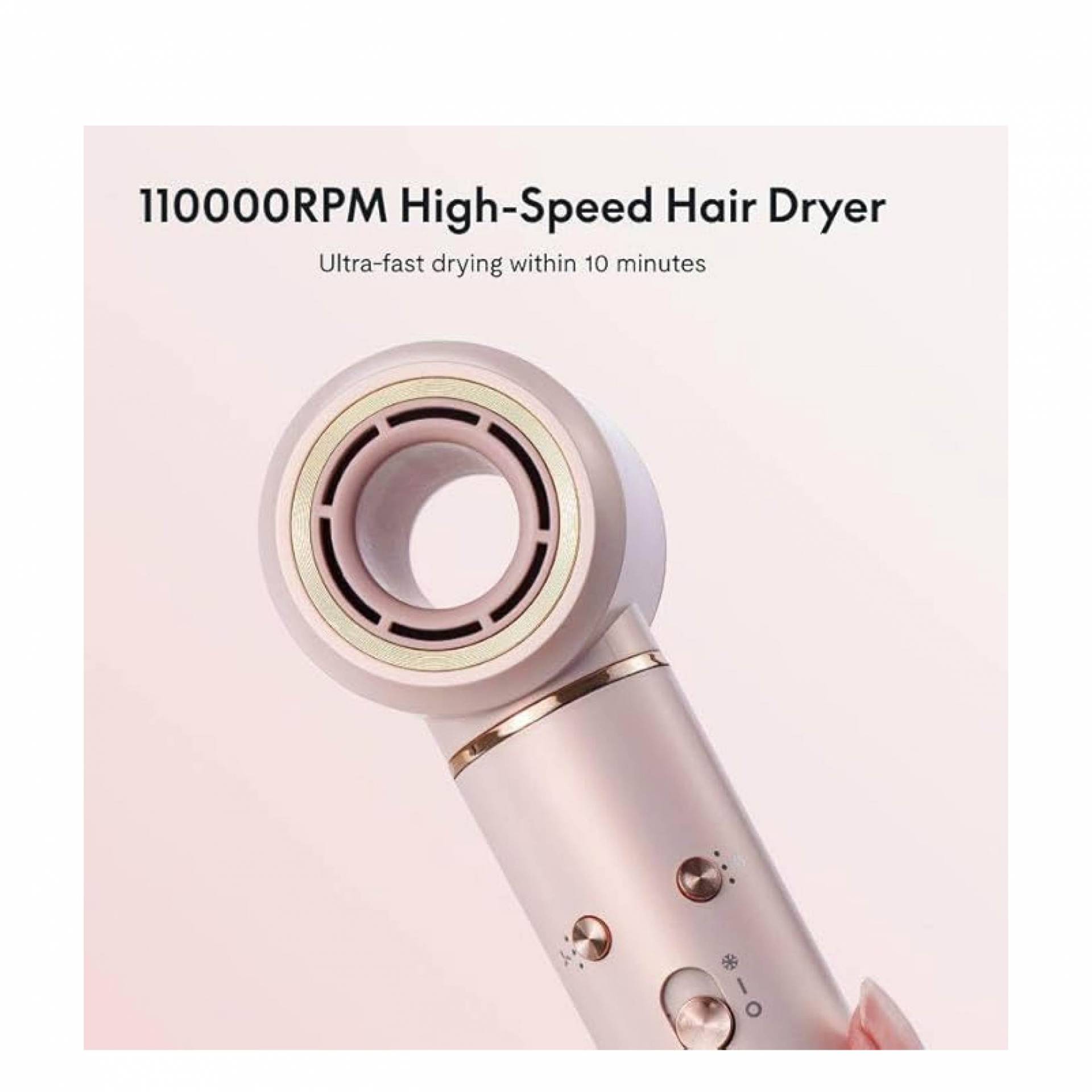        WAVE POWER MULTI-FUNCTIONAL HIGH-SPEED QUICK-DRYING NEGATIVE ION (PINK)