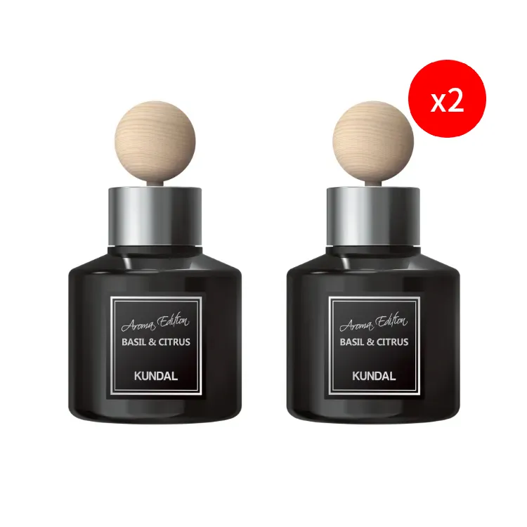 Kundal Perfume Car Diffuser-Basil&Citrus 75Ml*2
