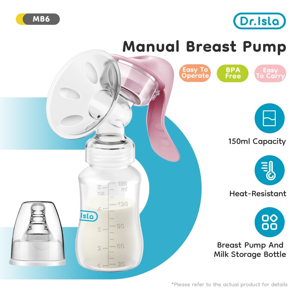 Portable Wearable Milk Collector Manual Suction Pump Breastfeeding Breast Pump