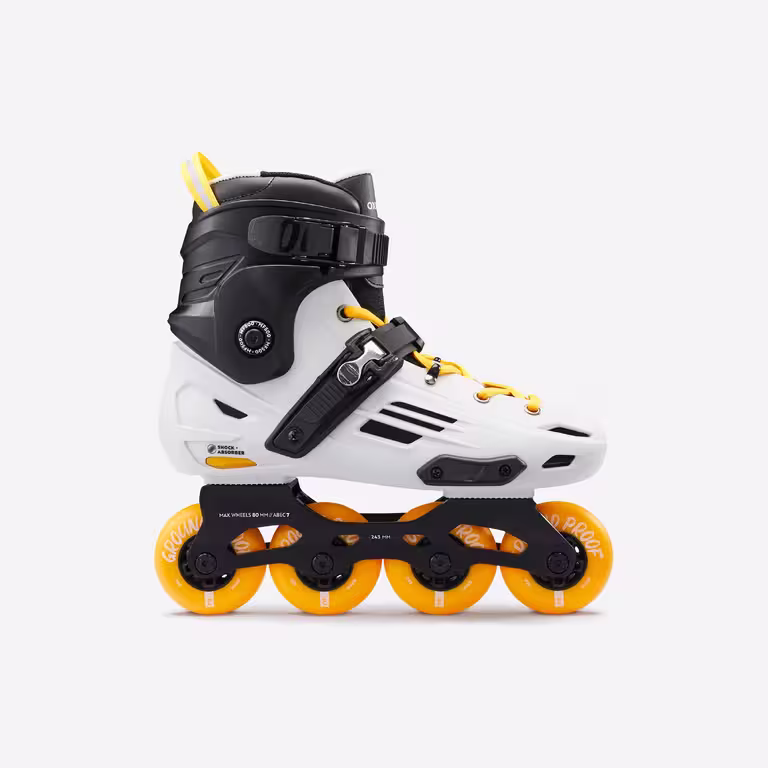 Adult Freeride Inline Skates MF500 Grey/LO - Oxelo