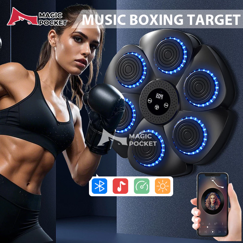Music boxing machine Wall mounted home music boxing machine Mobile phone Bluetooth connection boxing target