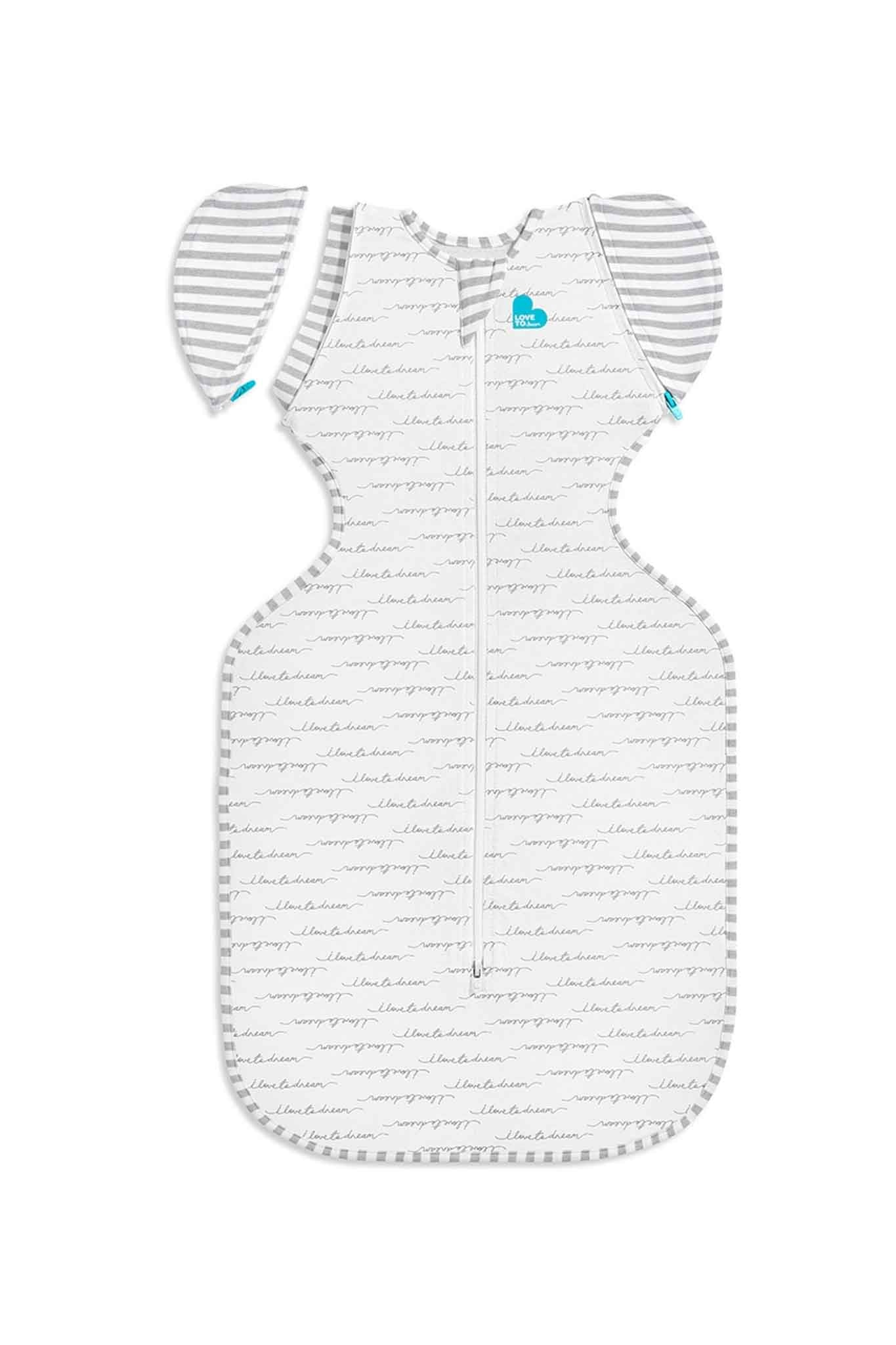 Love To Dream Swaddle Up Transition Bag Stage 2 1.0 Tog Stretch Cotton Dreamer White