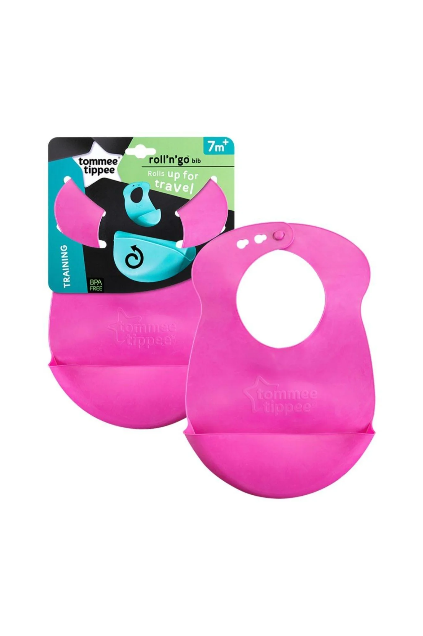 Tommee Tippee Bib Crumbcatcher Pk1 Roll & Go Assorted