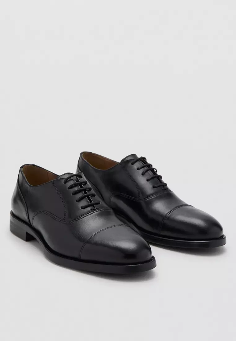 MANGO MAN Oxford-Style Leather Shoes