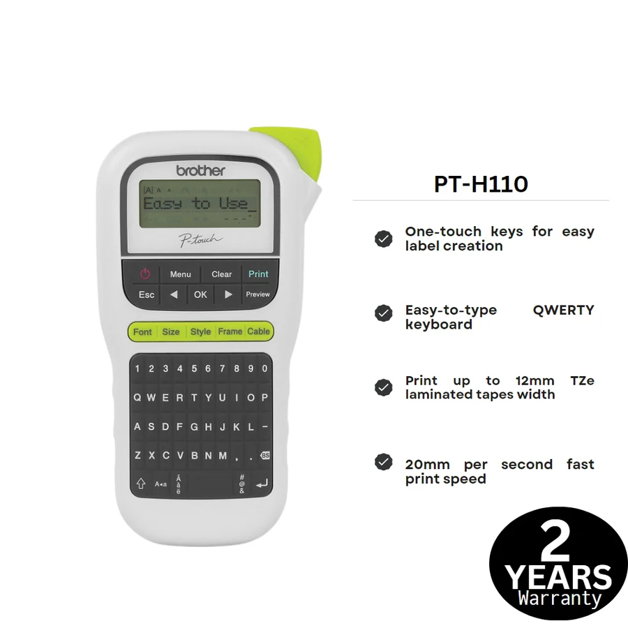 BROTHER PT-H110 P-TOUCH LABEL PRINTER