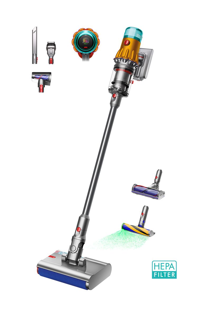 Dyson V12s Detect Slim Submarine™ (HEPA) in Yellow/Nickel