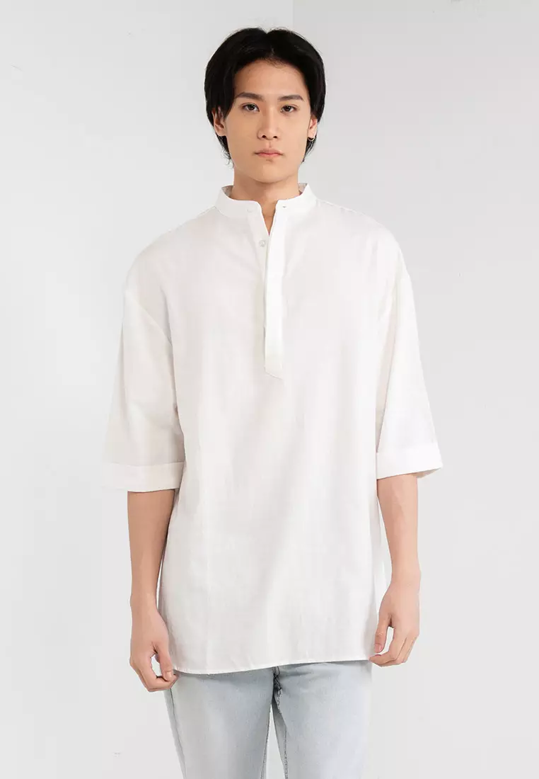 Recycle Cotton Oversized Casual Shirt